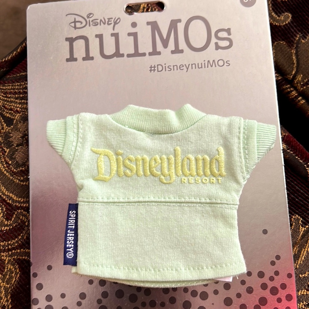 Disney Nuimos Disneyland Spirit Jersey Mint Green Plush Outfit Clothing New